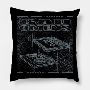 Bad Omens - Technical Drawing Pillow