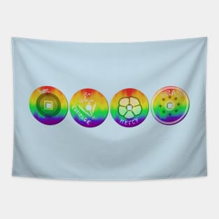 Rainbow Pride Coins Tapestry