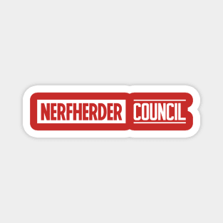 Nerfherder Cinematic Universe logo (white) Magnet