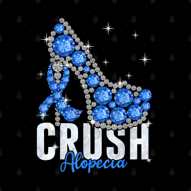 Crush Alopecia Twinkle Ribbon Support by JazlynShyann