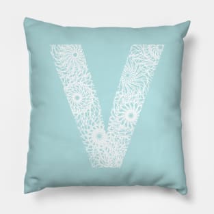 Letter V Pillow