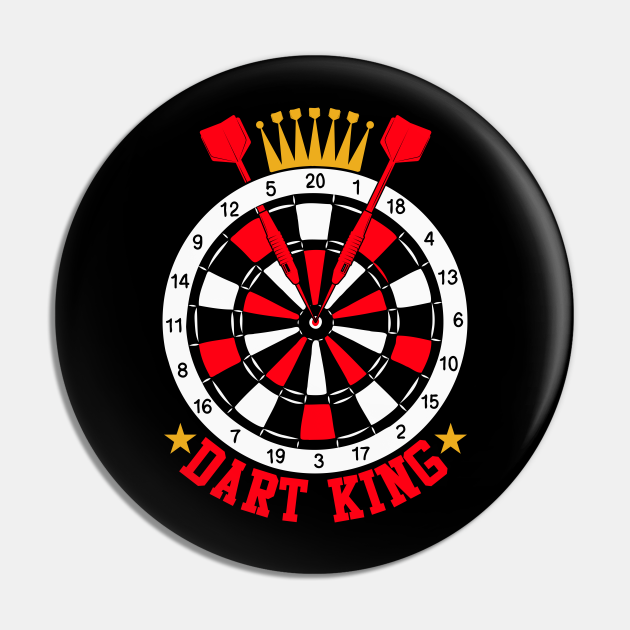 Dart King Funny Dart Board and Dart Game Lover Men Dart Player Gift