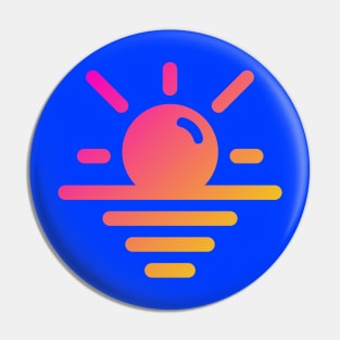 Sunset Icon Pin