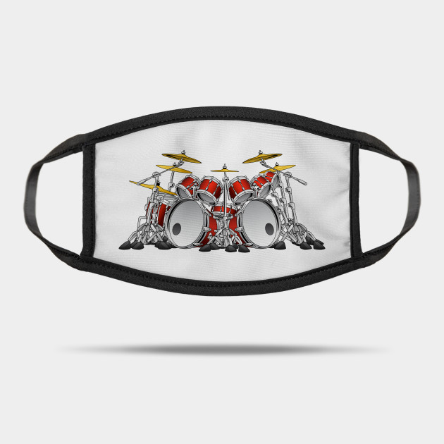 10 Piece Drum Set Cartoon Drums Mask Teepublic Au