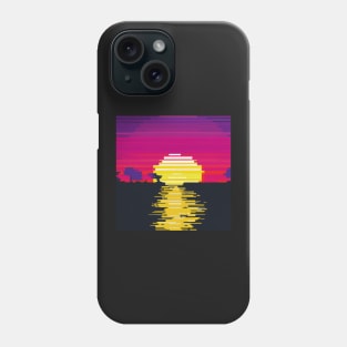 Synthwave sunset Phone Case