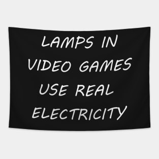 LAMPS IN VIDEO GAMES USE REAL ELECTRICITY Tapestry