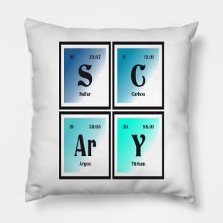 Scary | Periodic Table of Elements Pillow