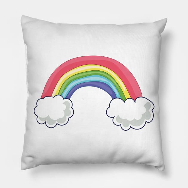 Rainbow Pillow by nickemporium1