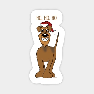 Airedale Terrier Santa Claus Magnet