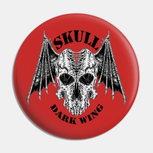 Skull Dark Wing Pin