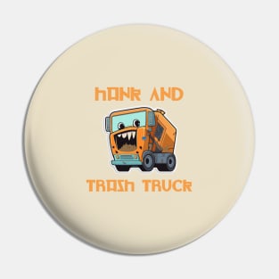 Hank and Trash Truck Pin