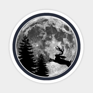 Magic Moon with Jackalope Magnet