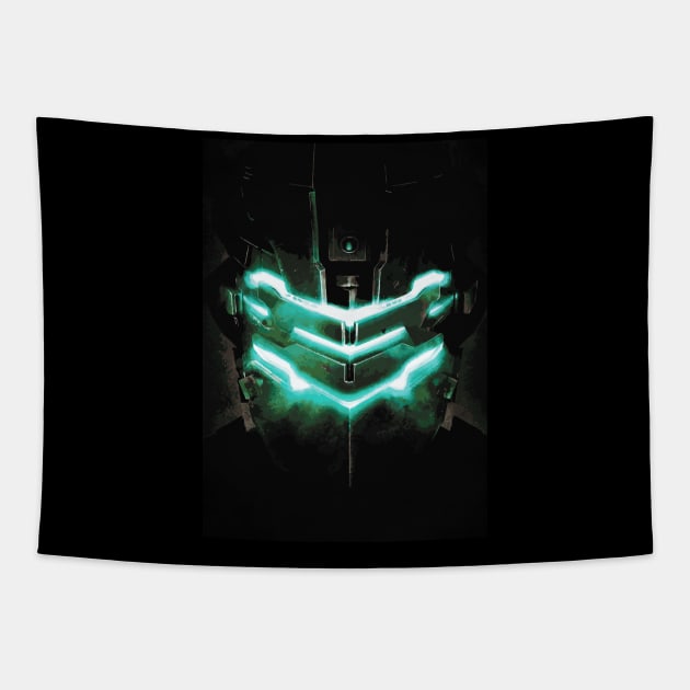 Dead space helmet Tapestry by Durro