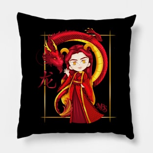 Design inspired by the Chinese Zodiac of the dragon Pillow