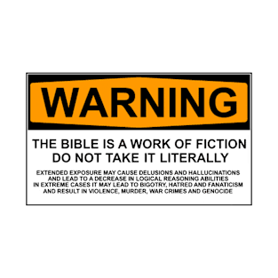 WARNING: THE BIBLE IS A WORK OF FICTION T-Shirt