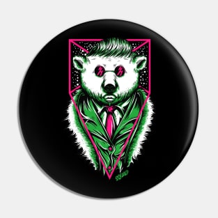 Squad Goals, Bear, Wildlife, snowboarding, snow holiday Pin