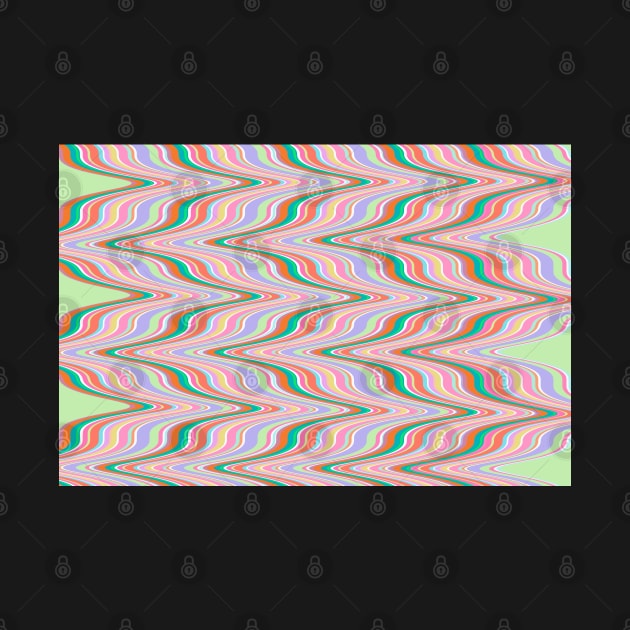 Infinity, retro ikat, chevron pattern by KINKDesign