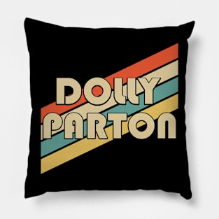 Vintage 80s Dolly Personalized Name Pillow