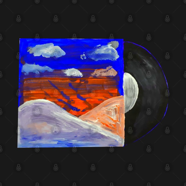 Vinyl Record (Landscape Painting) by jhsells98