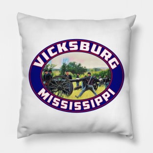 Vicksburg Mississippi National Military Park Civil War Pillow