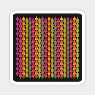 Graphic retro pattern, drops on string Magnet