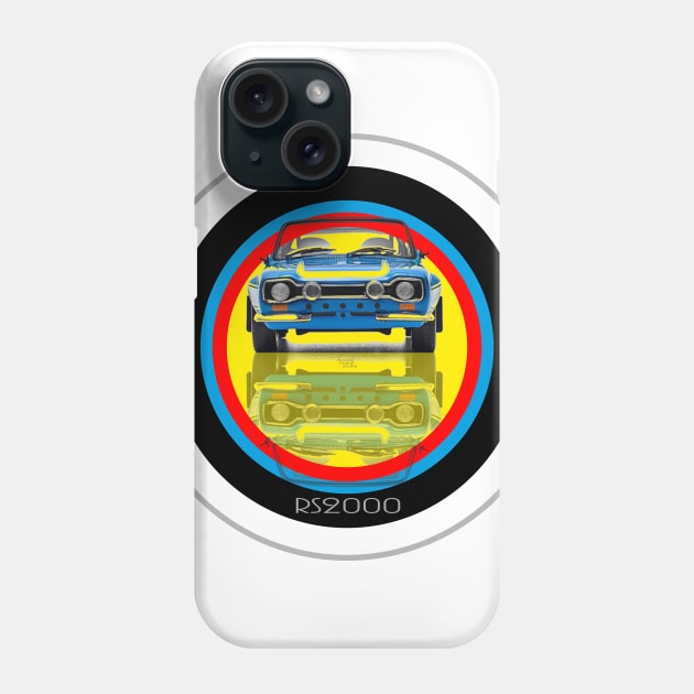 Ford Escort RS2000 mk1 on target Phone Case by AaaahEeeekStudio