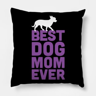 Best Chihuahua Dog Mom Ever - Purple Dog Lover Gift Pillow