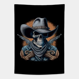 Cowboy Skull Tapestry