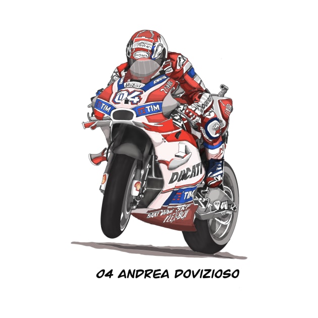 Drawing/Sketching MotoGP Team No 04 by Roza@Artpage