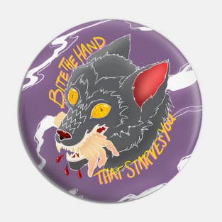 Wolf - Bite The Hand Pin