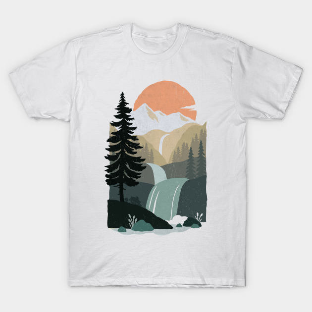 Hollow Falls - Waterfall - T-Shirt