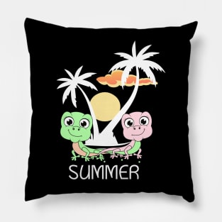 Summer with Lizard Pillow