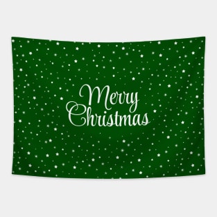 Merry Christmas star pattern. Minimalistic Christmas pattern. Silent night pattern. Christmas starry snowflakes in minimalist style. Tapestry