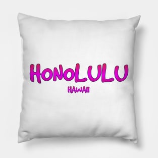 Honolulu Hawaii t-shirt designs Pillow