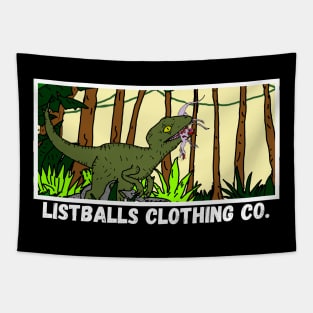 Listballs Clothing Co. Raptor Attack! Tapestry