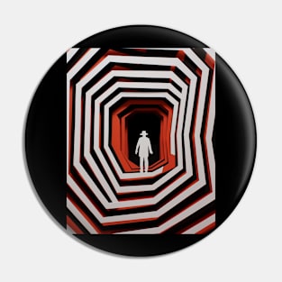 Paper cut Vertigo Pin