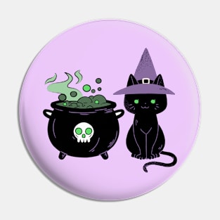 Witch Cat Pin