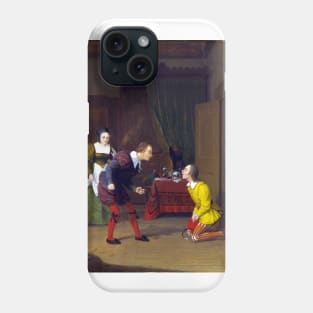 Robert Walter Weir The Merry Wives of Windsor Dr. Caius, Simple and Dame Quickly Phone Case