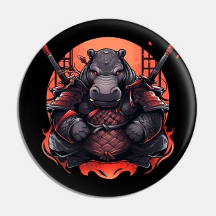 samurai hippo Pin