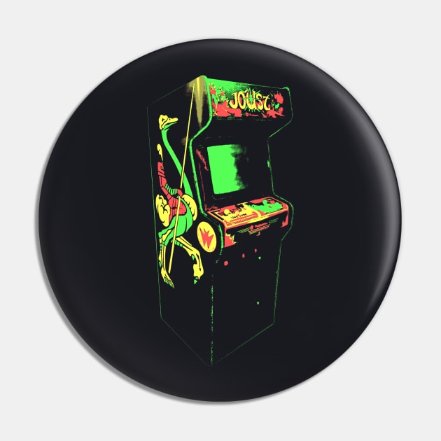 Joust Retro Arcade Game 2.0 Pin by C3D3sign