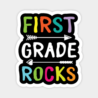 First Grade Rocks Teacher Student Happy Back To School Day Magnet