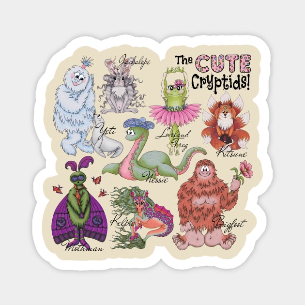 the Cryptid Zoo! Magnet by TJWArtisticCreations