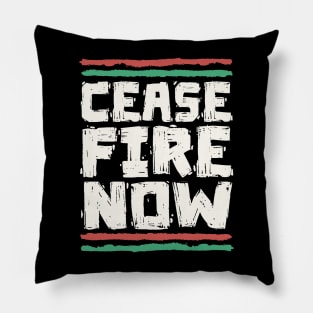 Ceasefire Now - Peace For Palestine Pillow