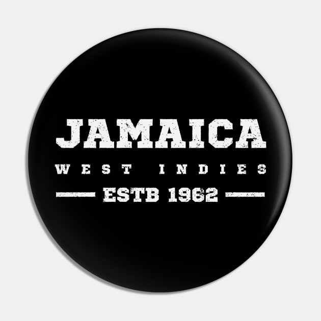 Jamaica Estb 1962 West Indies Pin by IslandConcepts