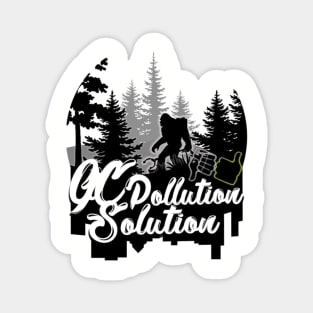 QC Pollution Solution Sasquatch Magnet