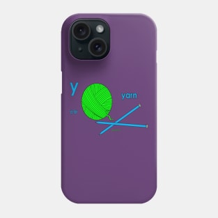 y is for yarn Phone Case