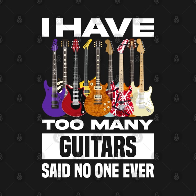 I Have Too Many Guitars Said No One Ever by Sachpica