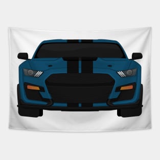 Shelby GT500 2020 Performance-Blue + Black Stripes Tapestry