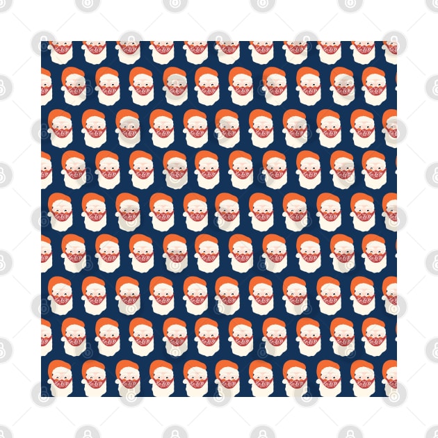 Coronavirus Christmas Santa Claus by Sandra Hutter Designs