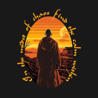 Monk's Serenity at Sunset T-Shirt